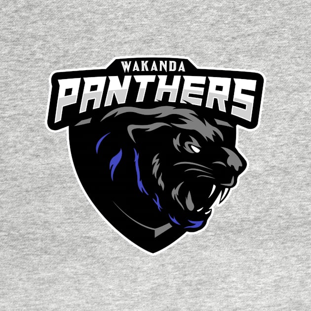 Wakanda Panthers (Alt Print) by Nerdology